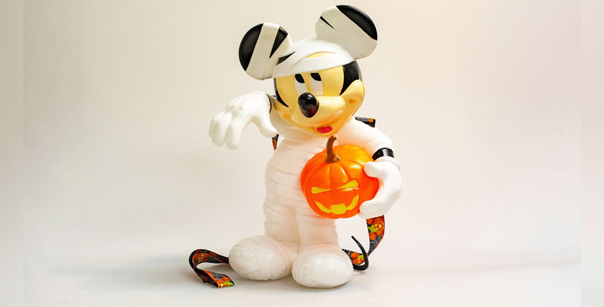 The Mickey Mummy Popcorn Bucket against a white background.