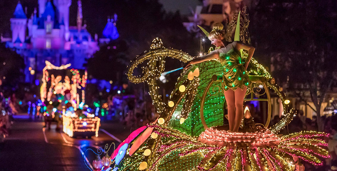 Main Street Electrical Parade Dress, Mouse Ears and Loungefly Bag