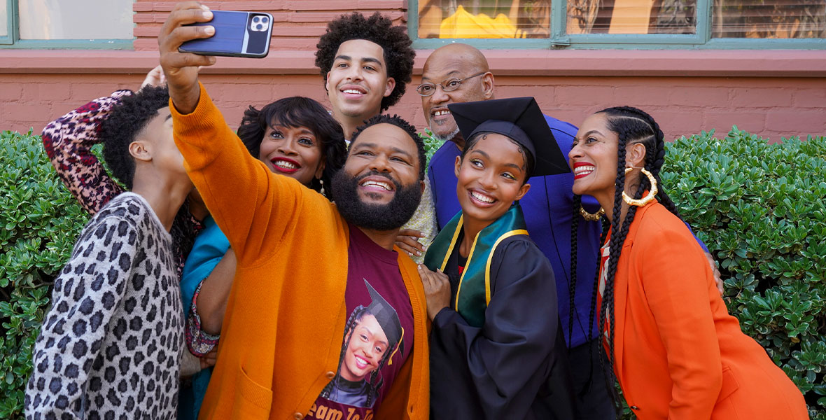 The Johnson family celebrates Zoey’s graduation in Freeform’s grown-ish.