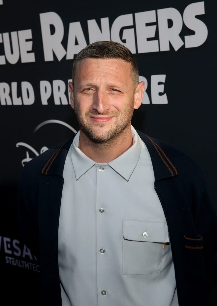 Tim Robinson attends the Chip ‘n Dale: Rescue Rangers premiere at The El Capitan Theatre in Hollywood, California.