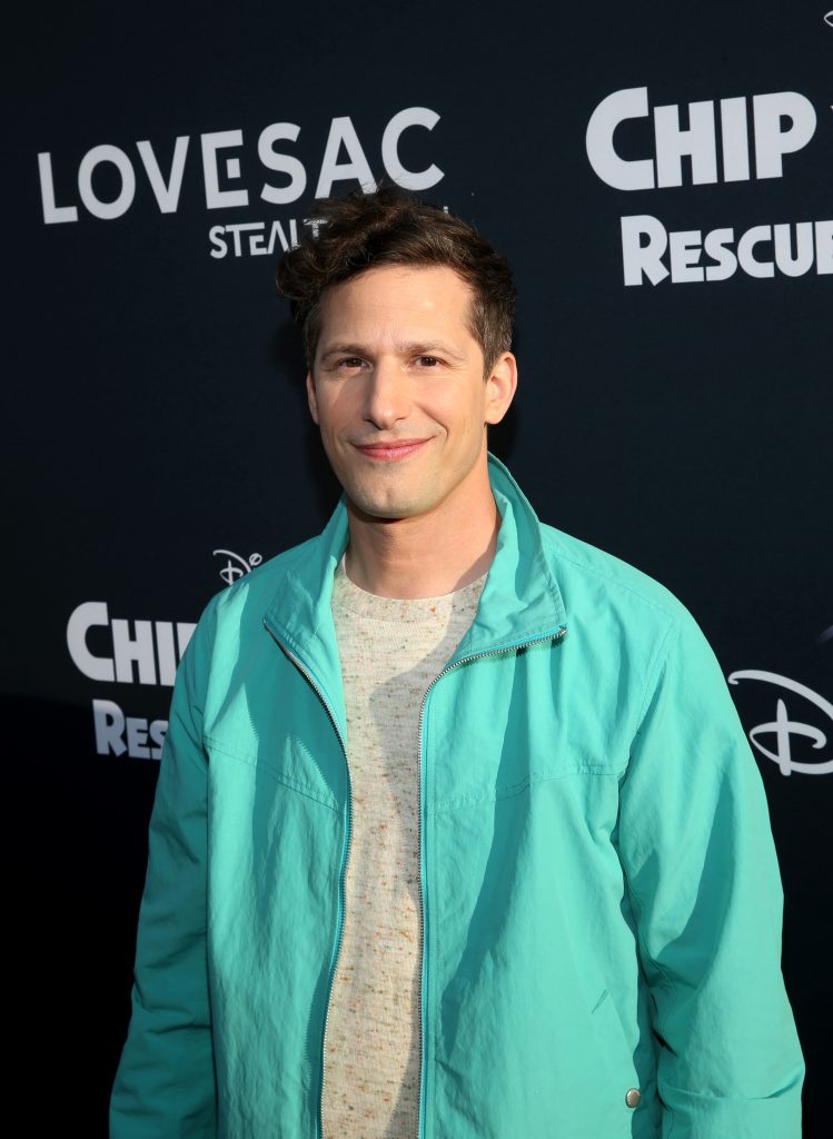 Andy Samberg attends the Chip ‘n Dale: Rescue Rangers premiere at The El Capitan Theatre in Hollywood, California.