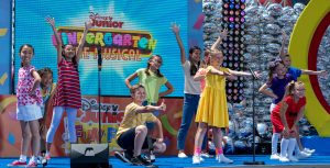 Stars from Kindergarten: The Musical perform during Disney Junior Fun Fest