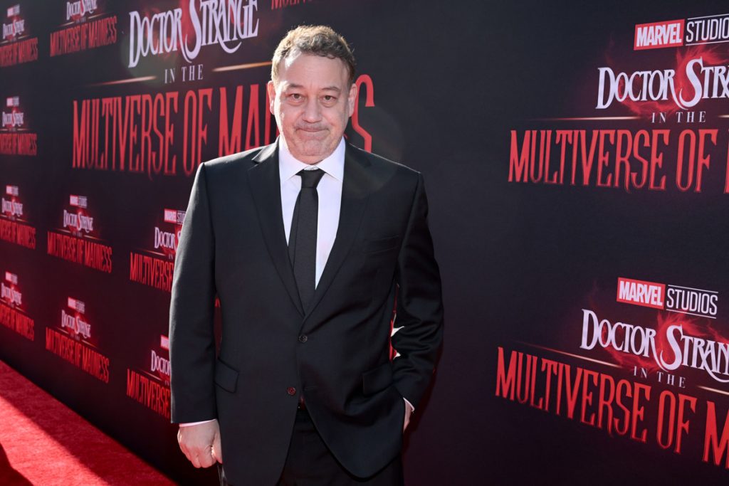 Director Sam Raimi attends the world premiere of Marvel Studios’ Doctor Strange in the Multiverse of Madness.