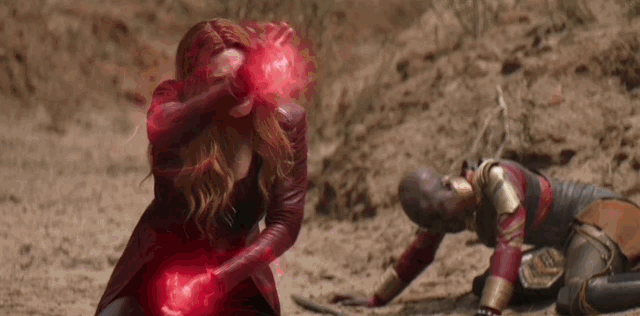 Wanda Maximoff kills Proxima Midnight in Avengers: Infinity War.