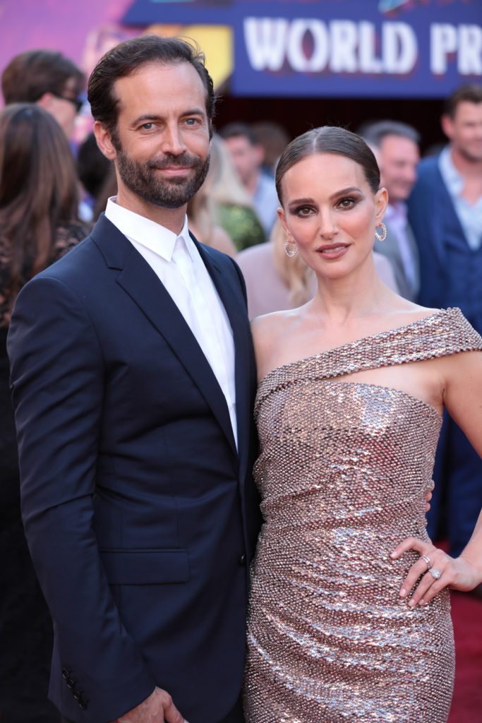 Benjamin Millepied and Natalie Portman attend the Love and Thunder World Premiere at the El Capitan Theatre in Hollywood, CA on Thursday, June 23, 2022.(photo: Alex J.Berliner/ABImages)