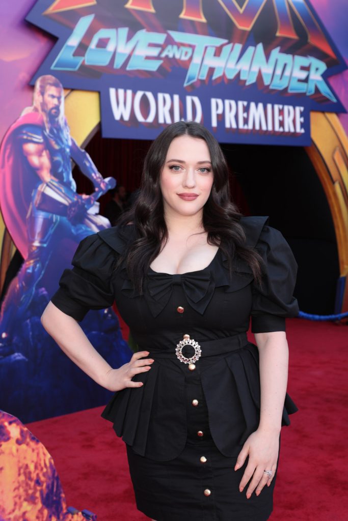Kat Dennings attends the Love and Thunder World Premiere at the El Capitan Theatre in Hollywood, CA on Thursday, June 23, 2022.(photo: Alex J.Berliner/ABImages)
