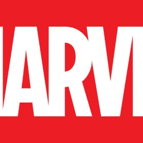 The Marvel logo, featuring the white text MARVEL in a sans serif font against a bright red background