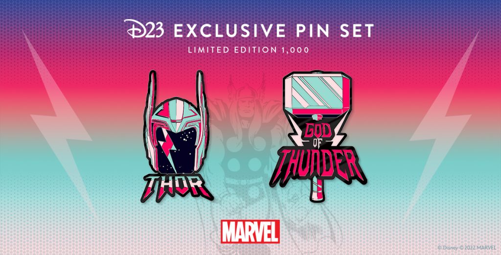 Don’t Miss These D23-Exclusive Thor Pins, Worthy of the Gods!
