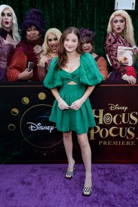 NEW YORK, NEW YORK - SEPTEMBER 27: Taylor Paige Henderson attends the Hocus Pocus 2 World Premiere at AMC Lincoln Square on September 27, 2022 in New York City. (Photo by Jamie McCarthy/Getty Images for Disney)