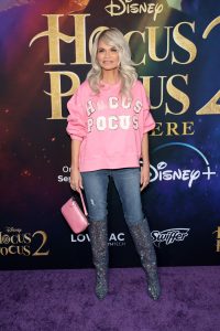 NEW YORK, NEW YORK - SEPTEMBER 27: Kristin Chenoweth attends the Hocus Pocus 2 World Premiere at AMC Lincoln Square on September 27, 2022 in New York City. (Photo by Dimitrios Kambouris/Getty Images for Disney)