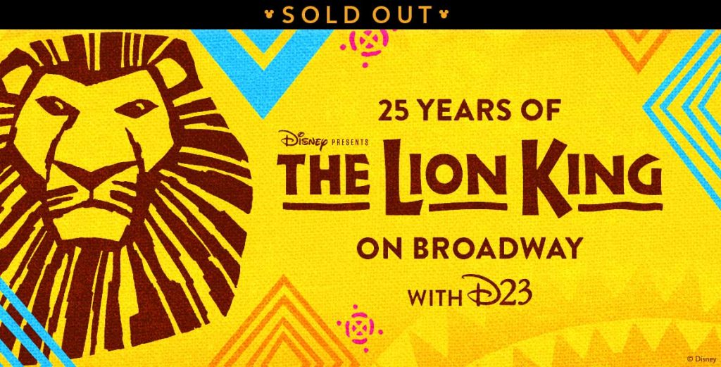 Celebrate the 25th Anniversary of Disney’s THE LION KING on Broadway in New York City
