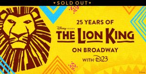 The Lion King on broadway event sold out