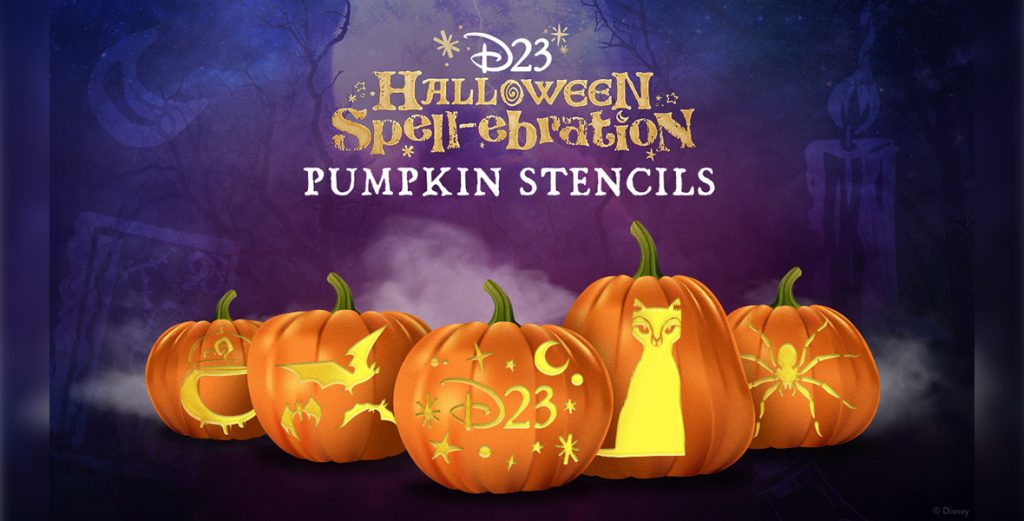 D23 Halloween Spell-ebration Pumpkin Stencils