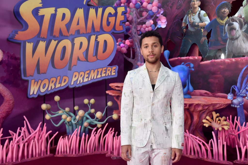 LOS ANGELES, CALIFORNIA - NOVEMBER 15: Jaboukie Young-White attends the world premiere of Walt Disney Animation Studios'  Strange World at El Capitan Theatre in Hollywood, California on November 15, 2022. (Photo by Alberto E. Rodriguez/Getty Images for Disney)