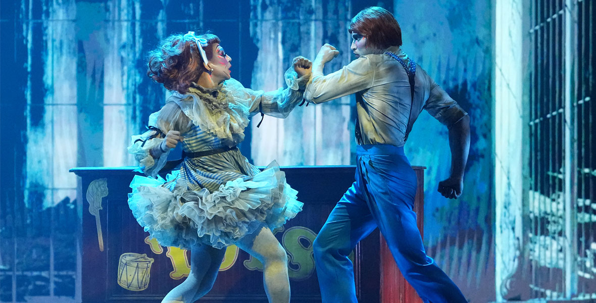 Shangela and Gleb Savchenko perform on “Halloween Night” of Dancing with the Stars.