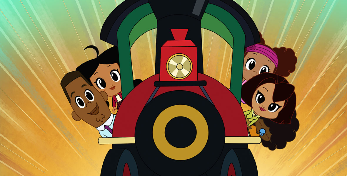 The Proud Family Train Hops on Big Thunder Mountain Railroad in New Chibi  Tiny Tales Short - D23
