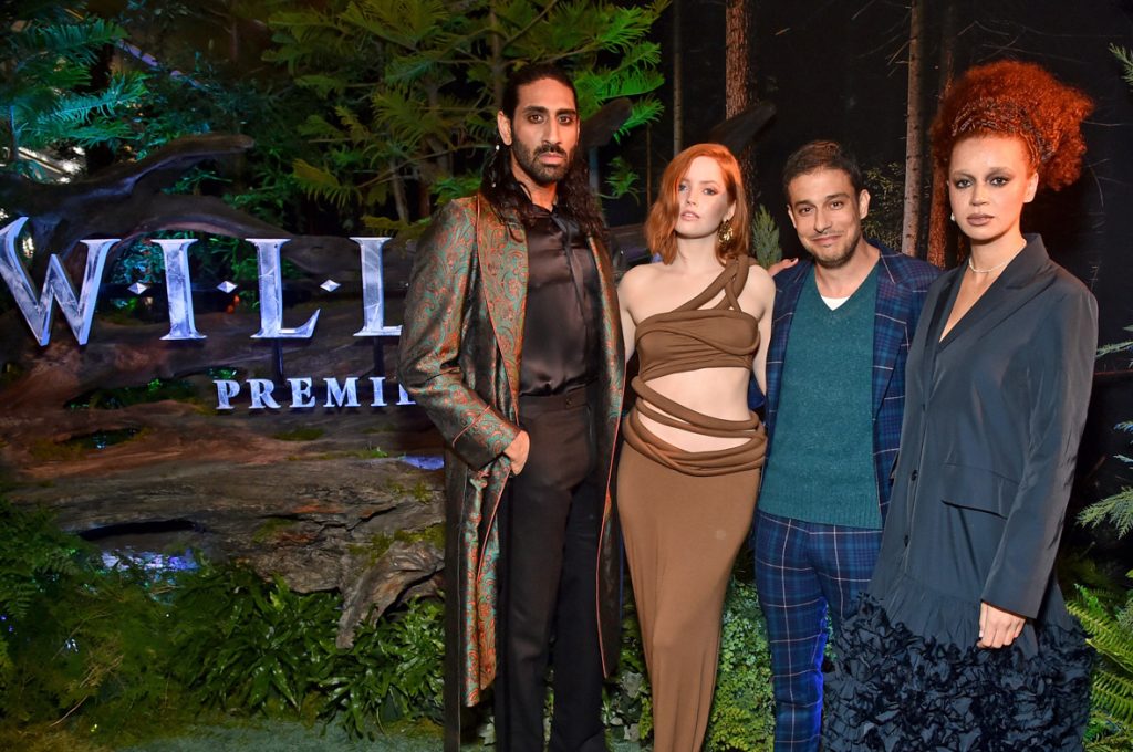 LOS ANGELES, CALIFORNIA - NOVEMBER 29: (L-R) Amar Chadha-Patel, Ellie Bamber, Jonathan Kasdan, and Erin Kellyman attend Lucasfilm and Imagine Entertainment's "Willow" Series Premiere in Los Angeles, California on November 29, 2022. The series debuts exclusively on Disney+ November 30, 2022. (Photo by Alberto E. Rodriguez/Getty Images for Disney )