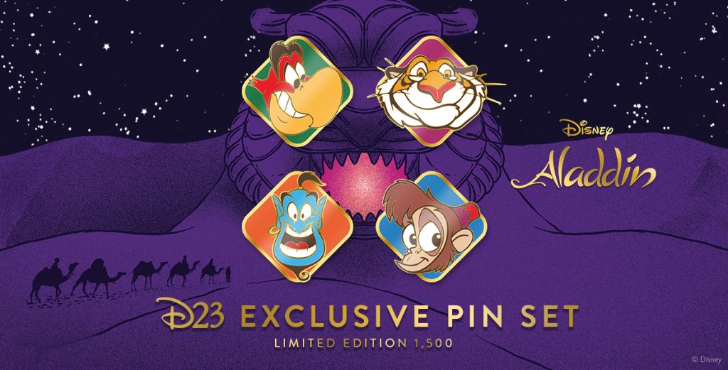 A Wishful Aladdin 30th Anniversary Pin Set for D23 Gold Members!