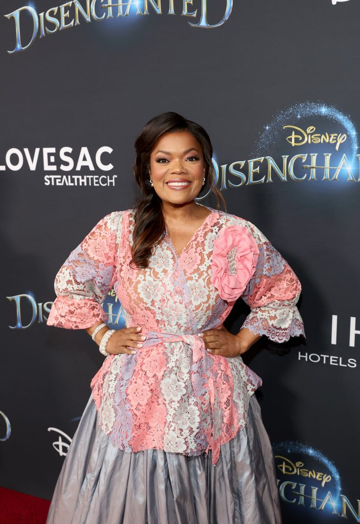 LOS ANGELES, CALIFORNIA - NOVEMBER 16: Yvette Nicole Brown arrives at the premiere of Disney’s “Disenchanted” at the El Capitan Theatre in Hollywood CA on November 16, 2022.  The film begins streaming only on Disney+ November 18, 2022. (Photo by Jesse Grant/Getty Images for Disney)