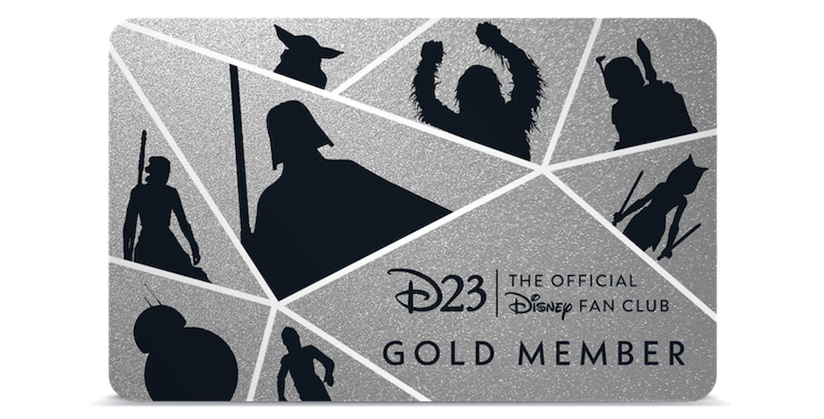 Star Wars is One of Four Choices of the D23 Gold Membership Card Design