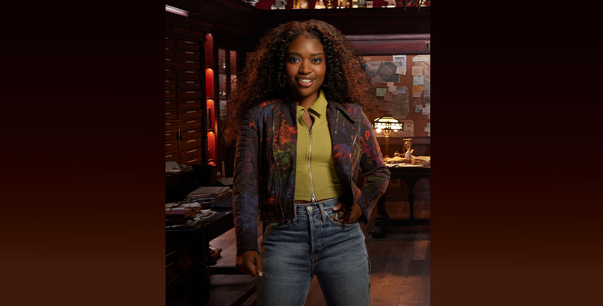 Zuri Reed poses for a National Treasure: Edge of History promotional photo.