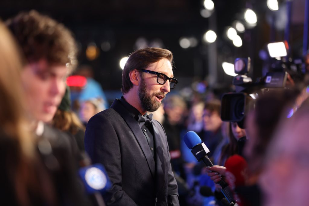 Joel David Moore attends the World Premiere of James Cameron's "Avatar: The Way of Water" at the Odeon Luxe Leicester Square on December 06, 2022 in London, England. (Photo by StillMoving.net for Disney)