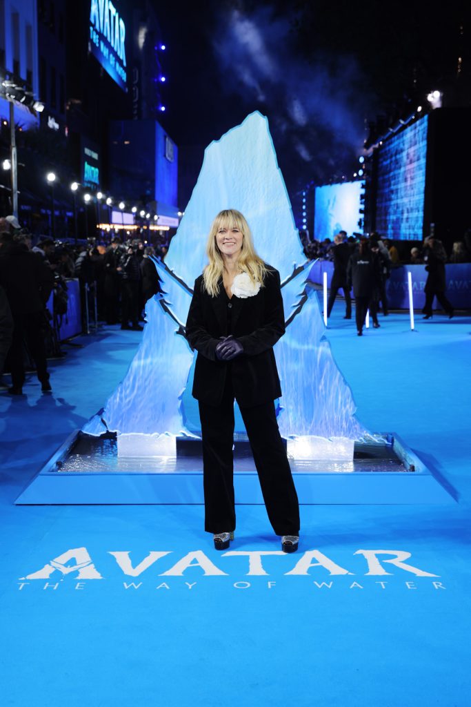 GuestEdith Bowman attends the World Premiere of James Cameron's "Avatar: The Way of Water" at the Odeon Luxe Leicester Square on December 06, 2022 in London, England. (Photo by StillMoving.net for Disney)