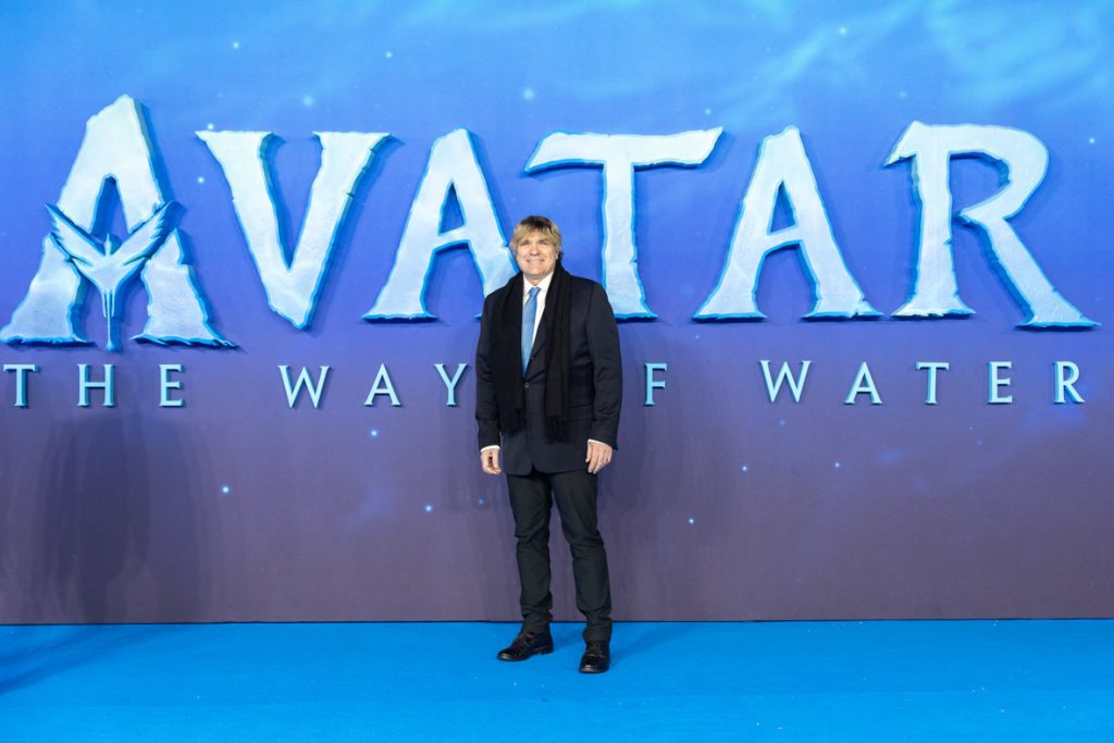 Simon Franglen attends the World Premiere of James Cameron's "Avatar: The Way of Water" at the Odeon Luxe Leicester Square on December 06, 2022 in London, England. (Photo by StillMoving.net for Disney)