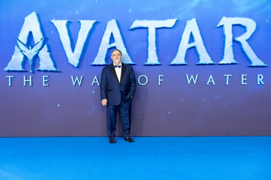 Producer Jon Landau attends the World Premiere of James Cameron's "Avatar: The Way of Water" at the Odeon Luxe Leicester Square on December 06, 2022 in London, England. (Photo by StillMoving.net for Disney)