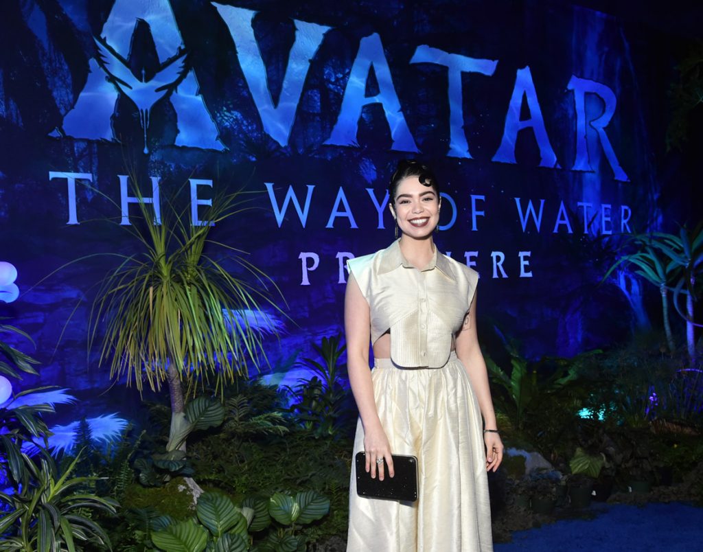 HOLLYWOOD, CALIFORNIA - DECEMBER 12: Auli'i Cravalho attends the U.S. Premiere of 20th Century Studios' "Avatar:  The Way of Water" at the Dolby Theatre in Hollywood, California on December 12, 2022. (Photo by Alberto E. Rodriguez/Getty Images for 20th Century Studios)