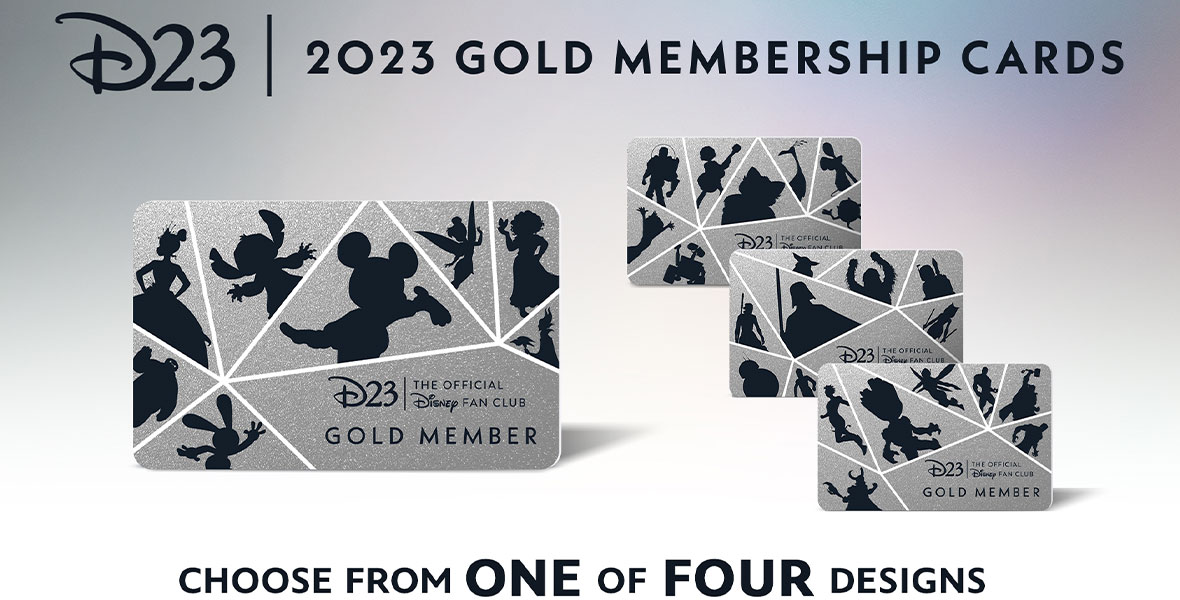 D23 Gold Membership Card Selection D23