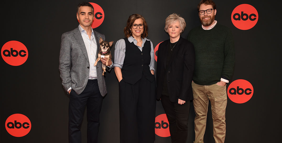 The cast and creatives of ABC’s Will Trent pose on the red carpet at the 2023 Winter TCA Press Tour. 