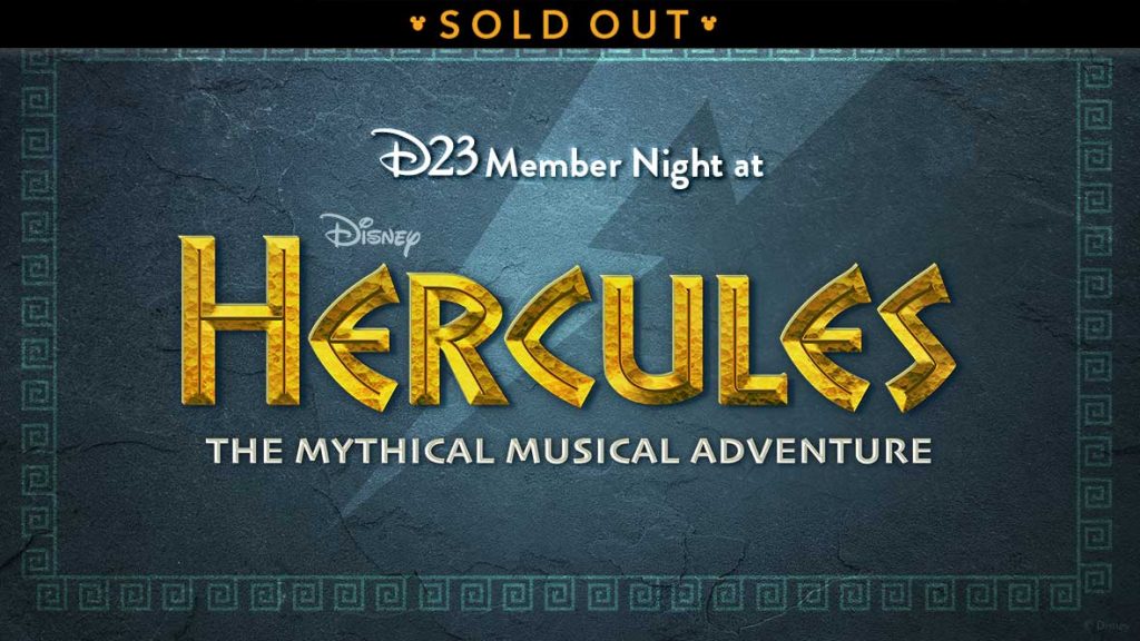D23 Gold Member Night at Disney’s Hercules