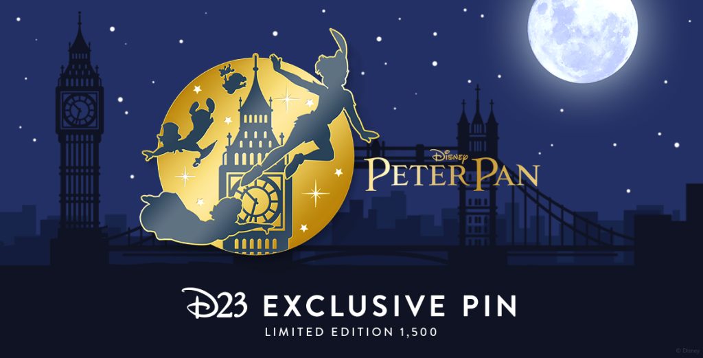 D23 Gold Member Exclusive Peter Pan 70th Anniversary Pin On Sale Soon