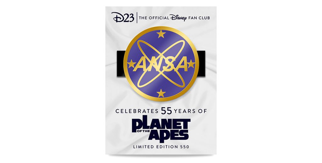 Pin Apess D23 Gold Member Exclusive Planet of the Apes 55th Anniversary Pin - D23