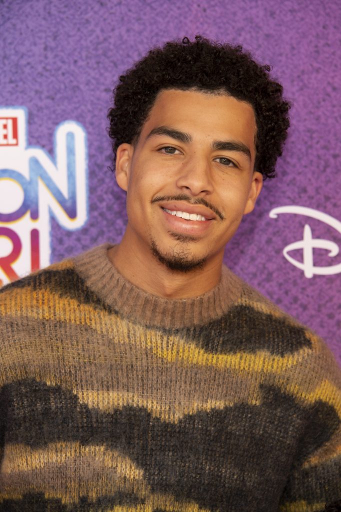 Marcus Scribner attends the premiere for Marvel’s Moon Girl and Devil Dinosaur at the Walt Disney Studios Lot in Burbank, California.