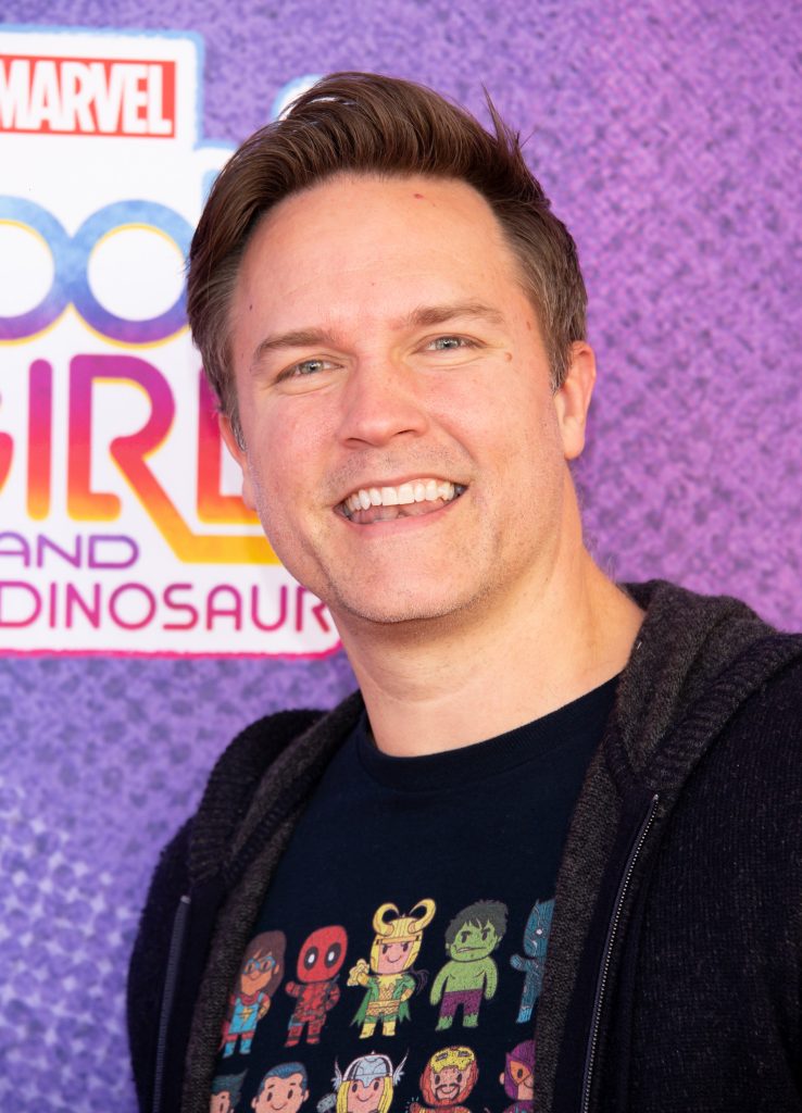 Scott Porter attends the premiere for Marvel’s Moon Girl and Devil Dinosaur at the Walt Disney Studios Lot in Burbank, California.
