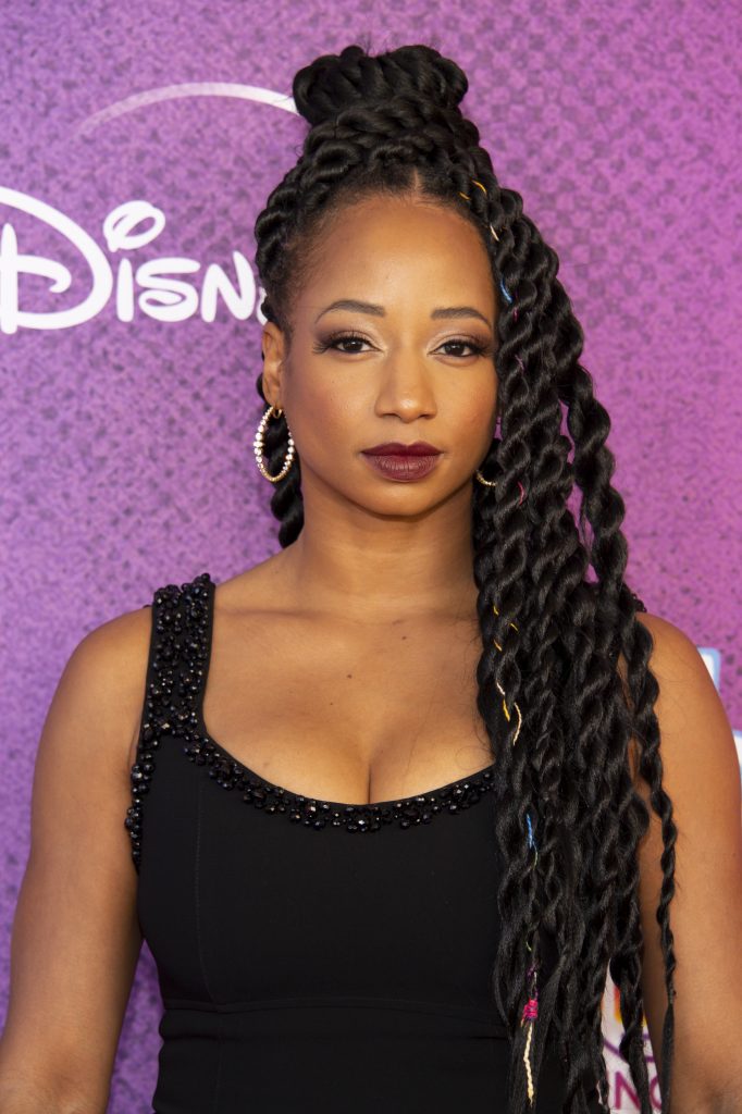 Monique Coleman attends the premiere for Marvel’s Moon Girl and Devil Dinosaur at the Walt Disney Studios Lot in Burbank, California.