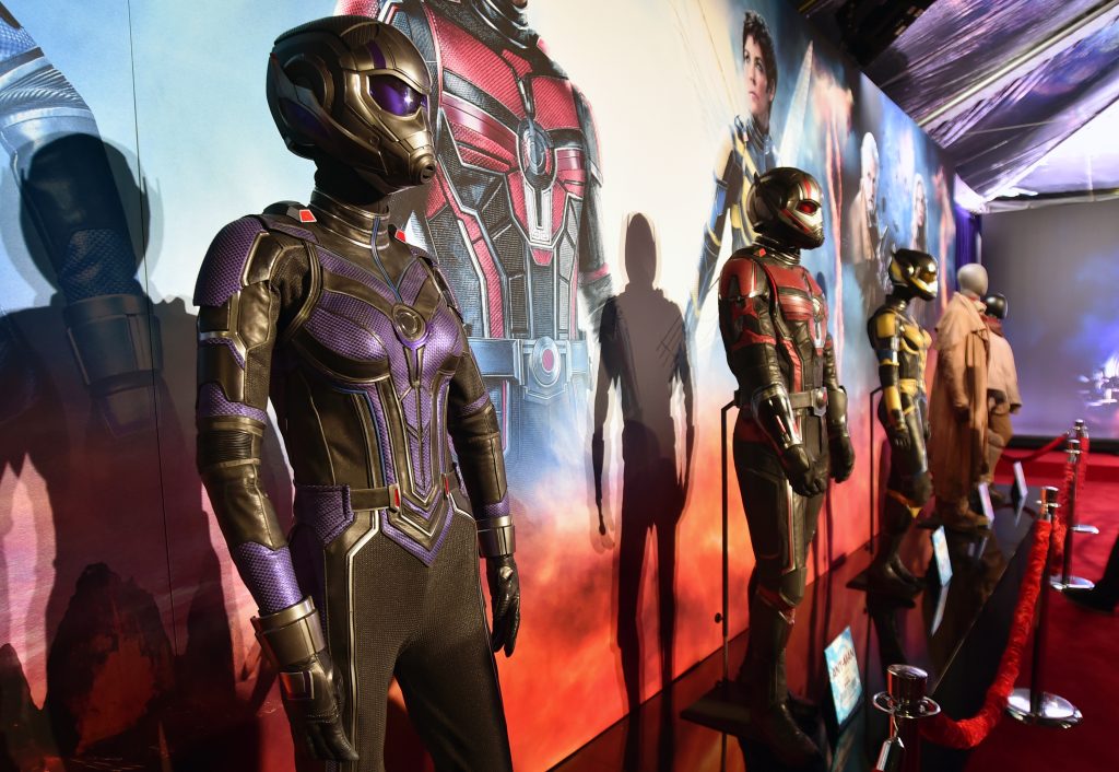 LOS ANGELES, CALIFORNIA - FEBRUARY 06: Costumes are seen during the Ant-Man and The Wasp Quantumania world premiere at Regency Village Theatre in Westwood, California on February 06, 2023. (Photo by Alberto E. Rodriguez/Getty Images for Disney)