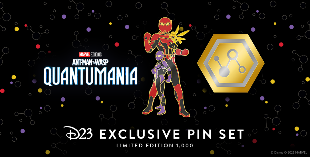 D23 Gold Member Exclusive Ant-Man and The Wasp: Quantumania Pins