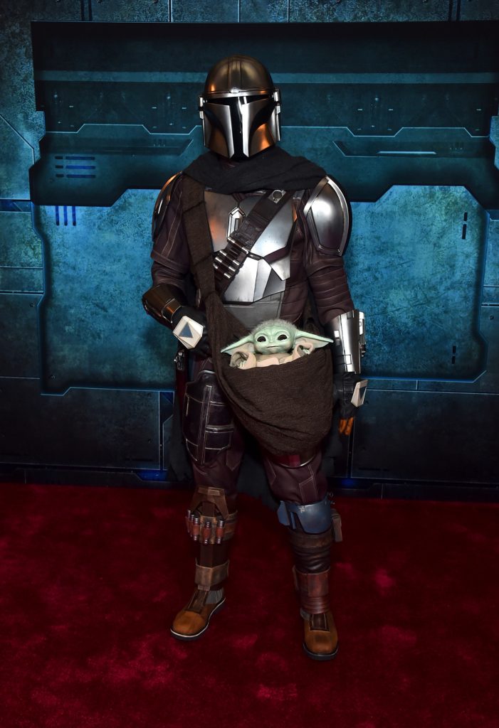 LOS ANGELES, CALIFORNIA - FEBRUARY 28: Disney Parks character is seen at the Mandalorian special launch event at El Capitan Theatre in Hollywood, California on February 28, 2023. (Photo by Alberto E. Rodriguez/Getty Images for Disney)