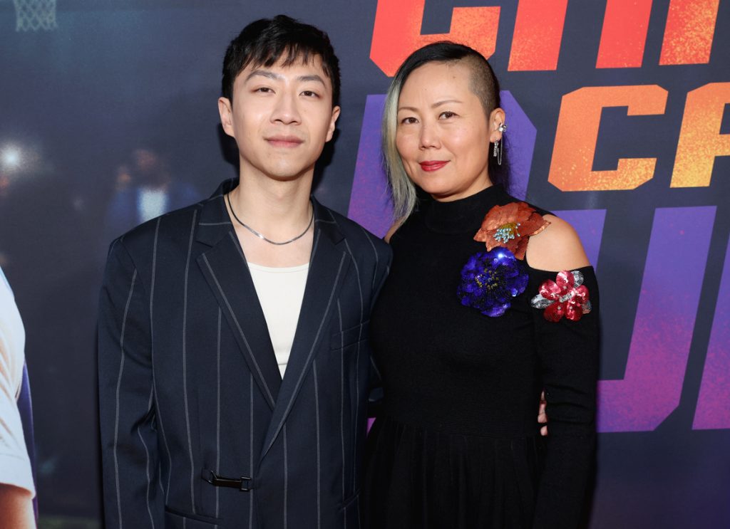 BURBANK, CALIFORNIA - MARCH 06: (L-R) Bloom Li and Mardy Ma attends the Launch &amp; Screening Event for Disney's “Chang Can Dunk” at Walt Disney Studios in Hollywood, California on March 06, 2023. (Photo by Rich Polk/Getty Images for Disney)