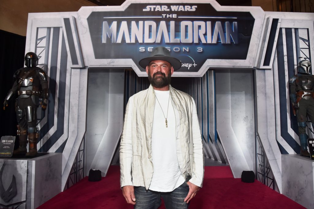 LOS ANGELES, CALIFORNIA - FEBRUARY 28: Tait Fletcher attends the Mandalorian special launch event at El Capitan Theatre in Hollywood, California on February 28, 2023. (Photo by Alberto E. Rodriguez/Getty Images for Disney)