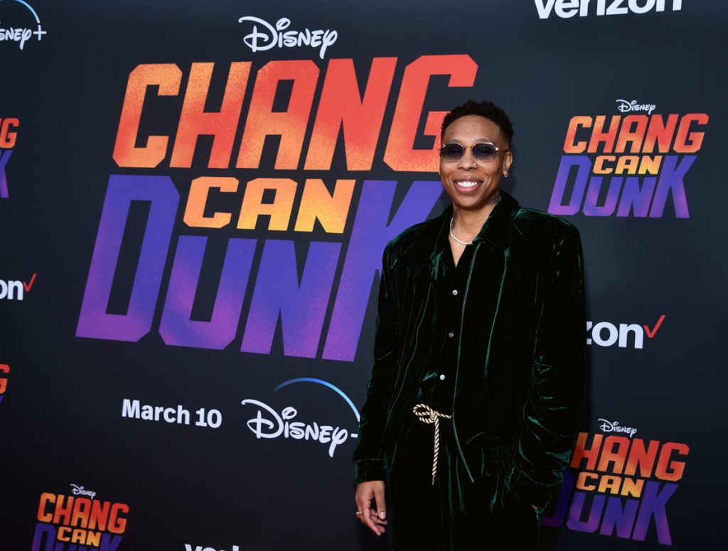 BURBANK, CALIFORNIA - MARCH 06: Lena Waithe attends the Launch &amp; Screening Event for Disney's “Chang Can Dunk” at Walt Disney Studios in Hollywood, California on March 06, 2023. (Photo by Alberto E. Rodriguez/Getty Images for Disney)