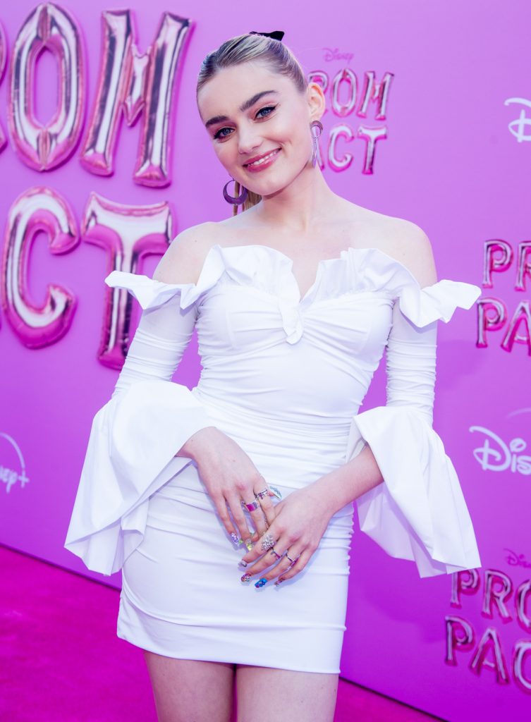 “PROM PACT” WORLD PREMIERE EVENT- Select cast and executive producers from “Prom Pact” attend the World Premiere of the Disney Movie at Wishire Ebell Theatre in Los Angeles on Friday, March 24. “Prom Pact” will premiere Thursday, March 30 on Disney Channel and will be available the next day on Disney+. (Disney/PictureGroup)
MEG DONNELLY