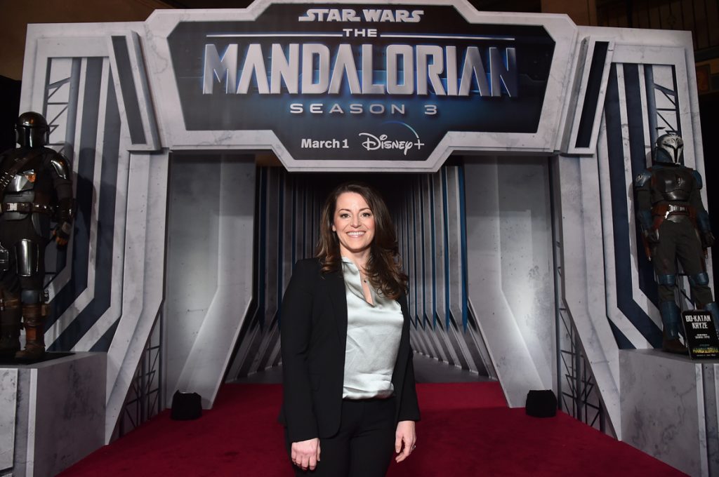 LOS ANGELES, CALIFORNIA - FEBRUARY 28: Karen Gilchrist attends the Mandalorian special launch event at El Capitan Theatre in Hollywood, California on February 28, 2023. (Photo by Alberto E. Rodriguez/Getty Images for Disney)
