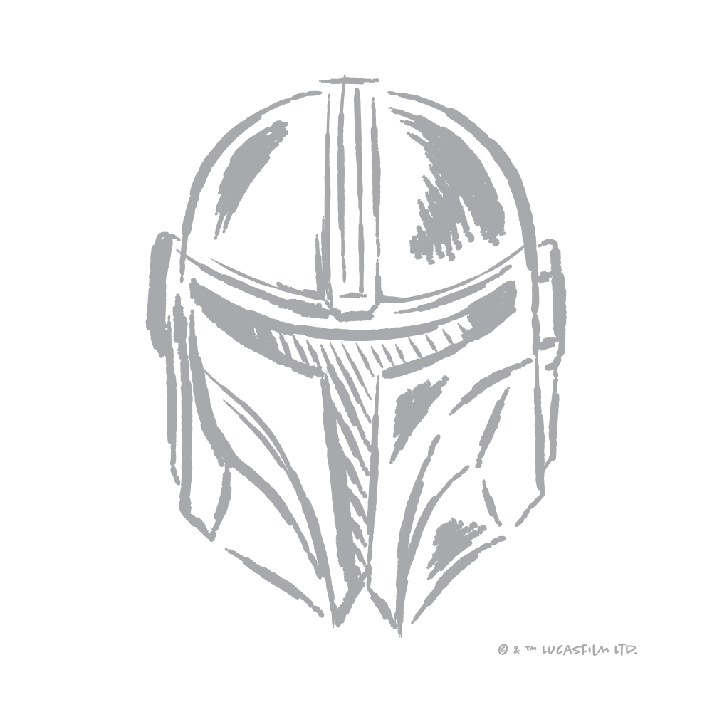 D23 Stickers - Mando Helmet