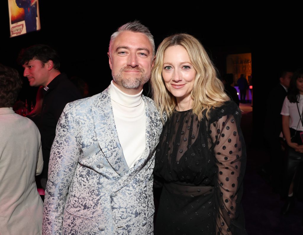 HOLLYWOOD, CALIFORNIA - APRIL 27: (L-R) Sean Gunn and Judy Greer attend the Guardians of the Galaxy Vol. 3 World Premiere at the Dolby Theatre in Hollywood, California on April 27, 2023. (Photo by Jesse Grant/Getty Images for Disney)