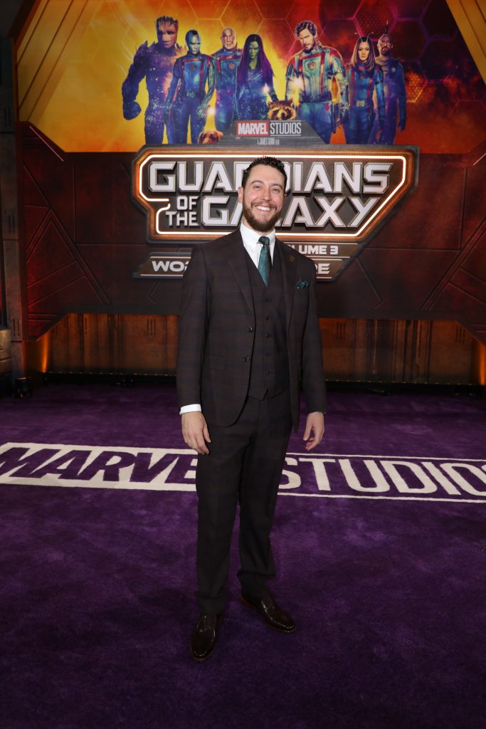 Austin Freeman attends the Guardians of the Galaxy Vol. 3 Premiere at the Dolby Theatre in Hollywood CA on Thursday, April 27, 2023.(Photo: Alex J. Berliner/ABImages)