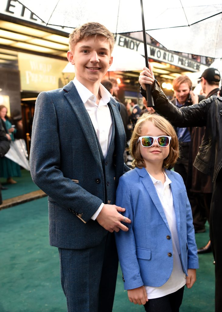 LONDON, ENGLAND - APRIL 20: Joshua Pickering and  Jacobi Jupe attend the world premiere of the Disney+ Original "Peter Pan &amp; Wendy" at the Curzon Cinema Mayfair on April 20, 2023 in London, England. (Photo by Antony Jones/Getty Images for Disney)